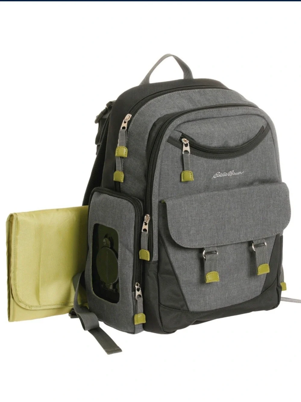 Eddie Bauer Places & Spaces Grey Heather Backpack Diaper Bag